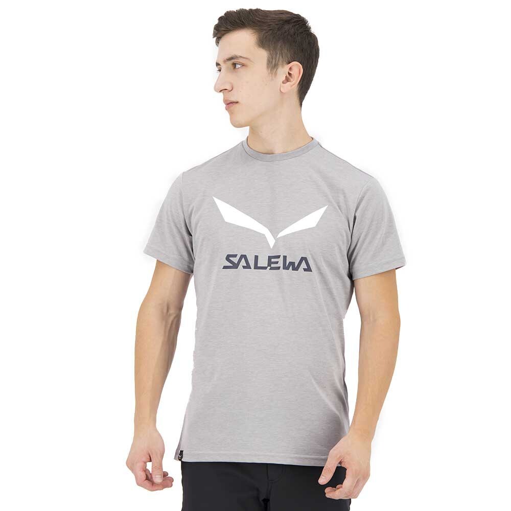 

Футболка с коротким рукавом Salewa Solidlogo Dri-Release, серый