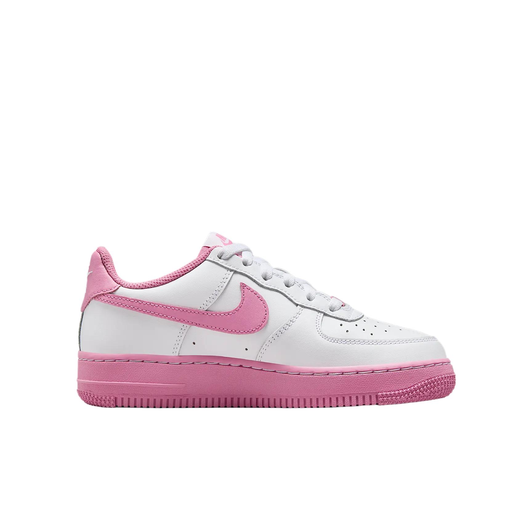 Nike Кроссовки Air Force 1 Low Top Kids' Training Shoes белые розовые Unisex — фото 2