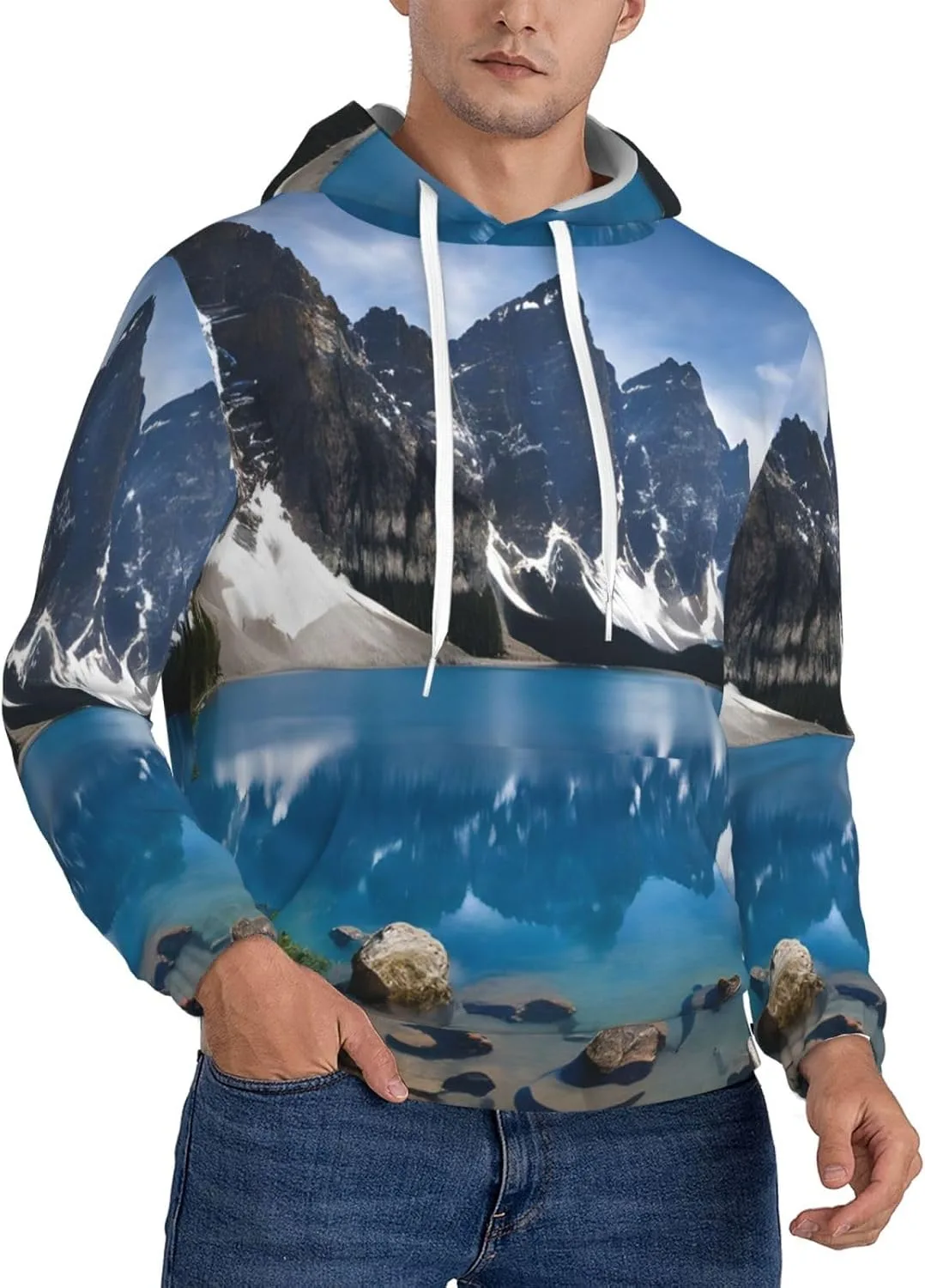 

Толстовка Rocky Mountains с капюшоном и карманами FGDFEPOXKL