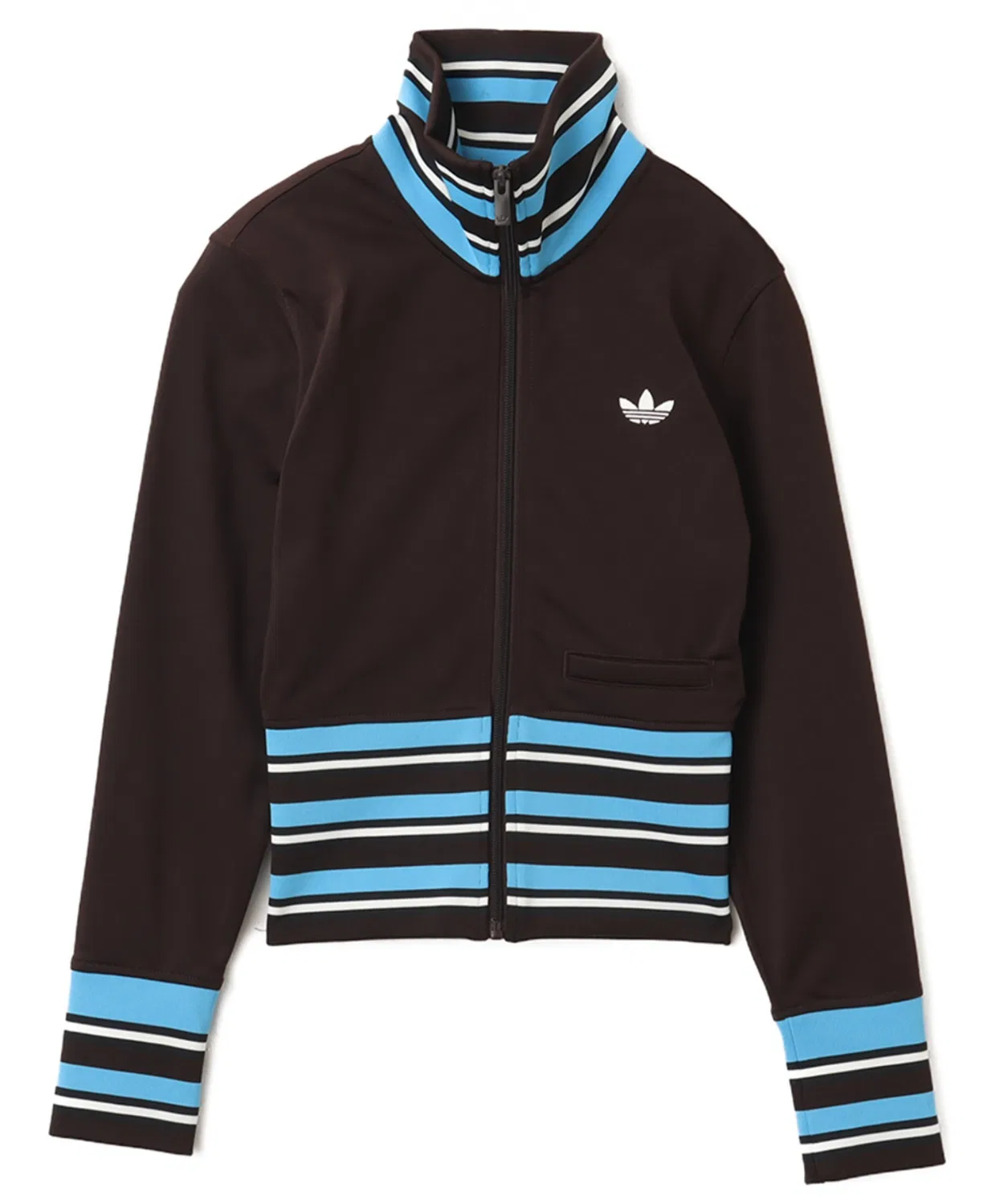Трек-топ adidas Vintage Track Top High Knitted Ribs, коричневый