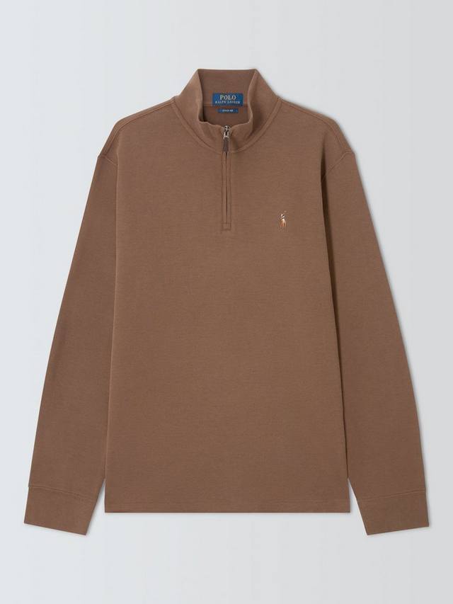 

Полу-застежка поло пони хлопковый джемпер Ralph Lauren, Chest Nut