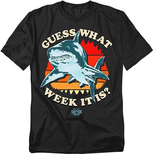 

Футболка Big & Tall Shark Week с принтом "Guess What Week It Is" Licensed Character