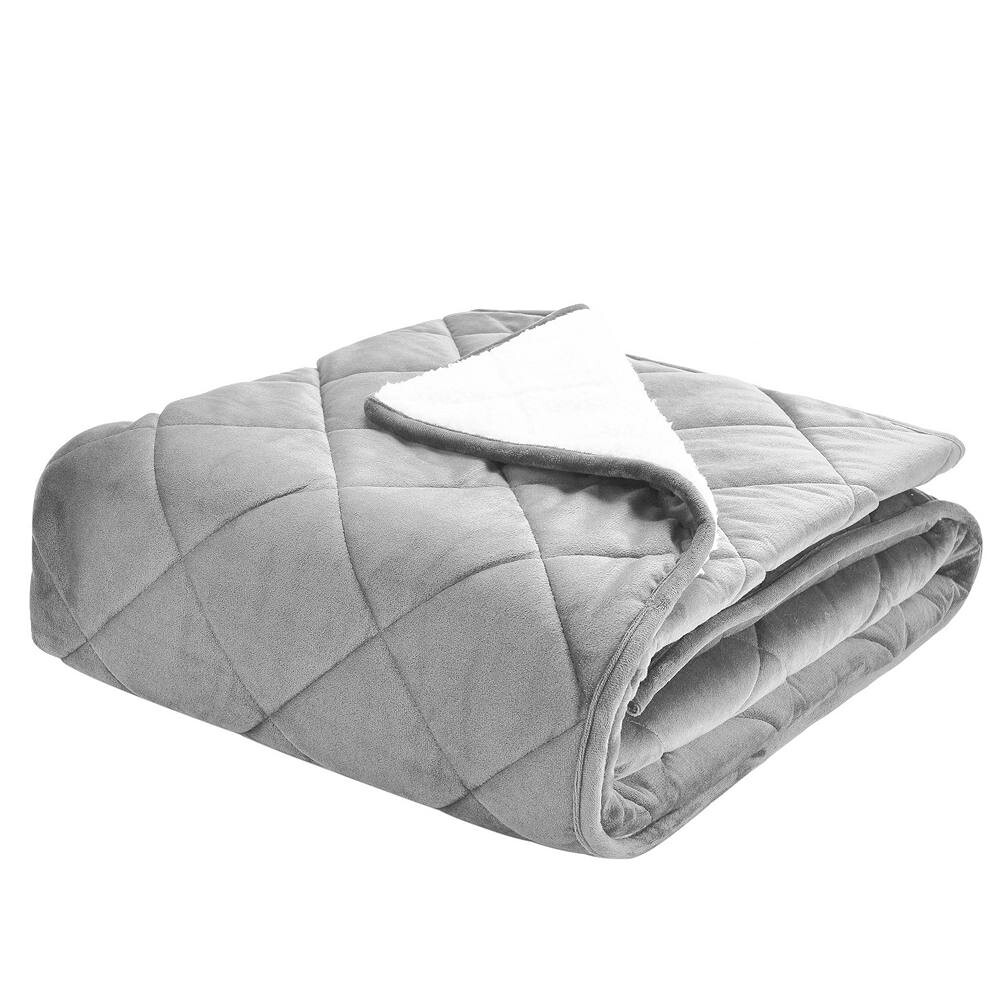 

Плед с карманами для ног Dream On Velvet & Sherpa, цвет Light Gray