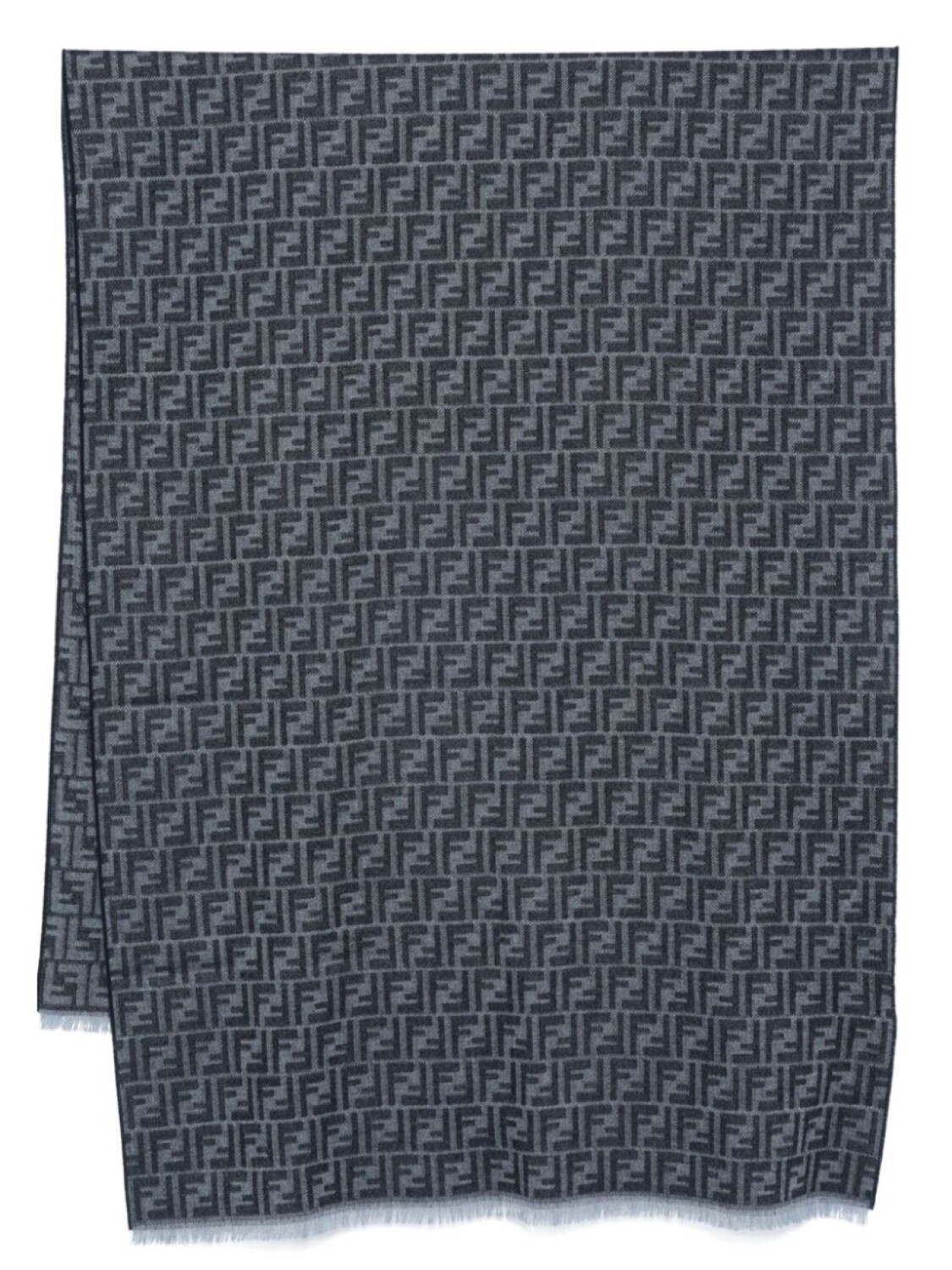 

Жаккардовый шарф FENDI FF, синий