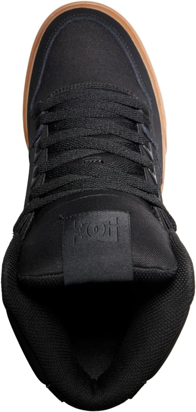 Мужские высокие кеды для скейтборда DC Men's Pure Dc Shoes, черный — фото 4