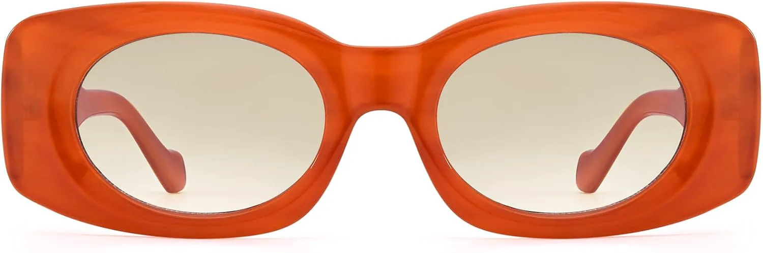 

Солнцезащитные очки Dollger прямоугольной формы для женщин, модные, в стиле Y2K, крутые солнцезащитные очки 90-х, квадратная оправа для мужчин, Red Frame Gray Lenses