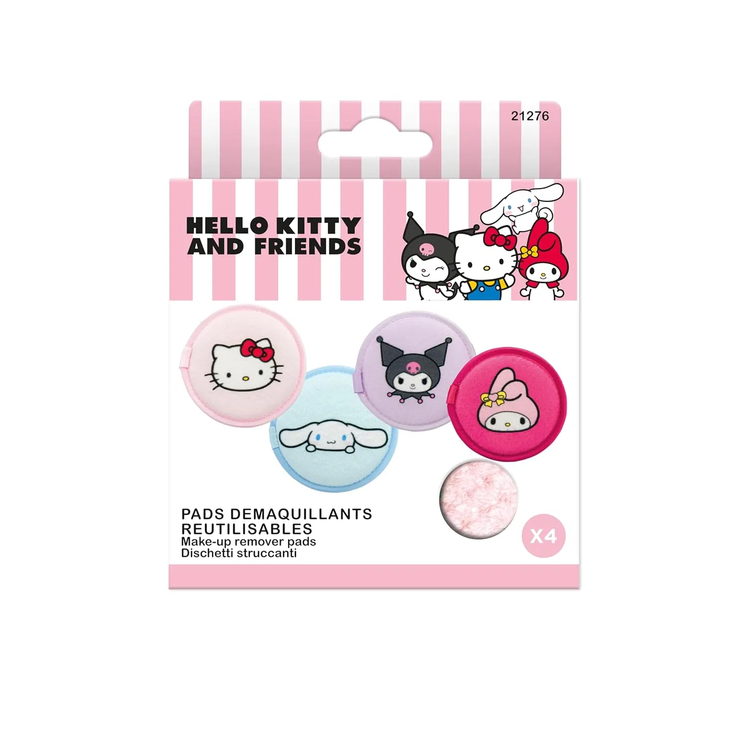 Набор из 4 многоразовых очищающих дисков Hello Kitty ‎Beauty In The Air — фото 2