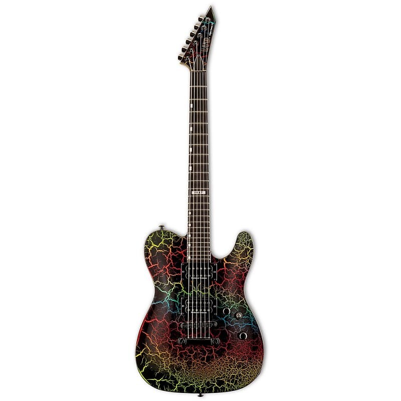 

Электрогитара ESP LTD Limited Edition Crackle Series Eclipse '87 NT Electric Guitar - Rainbow Crackle