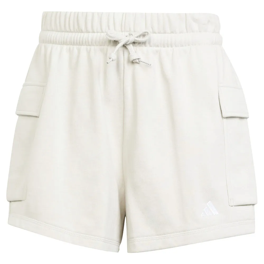 Шорты adidas Essentials Small Logo French Terry cargo, белый — фото 3