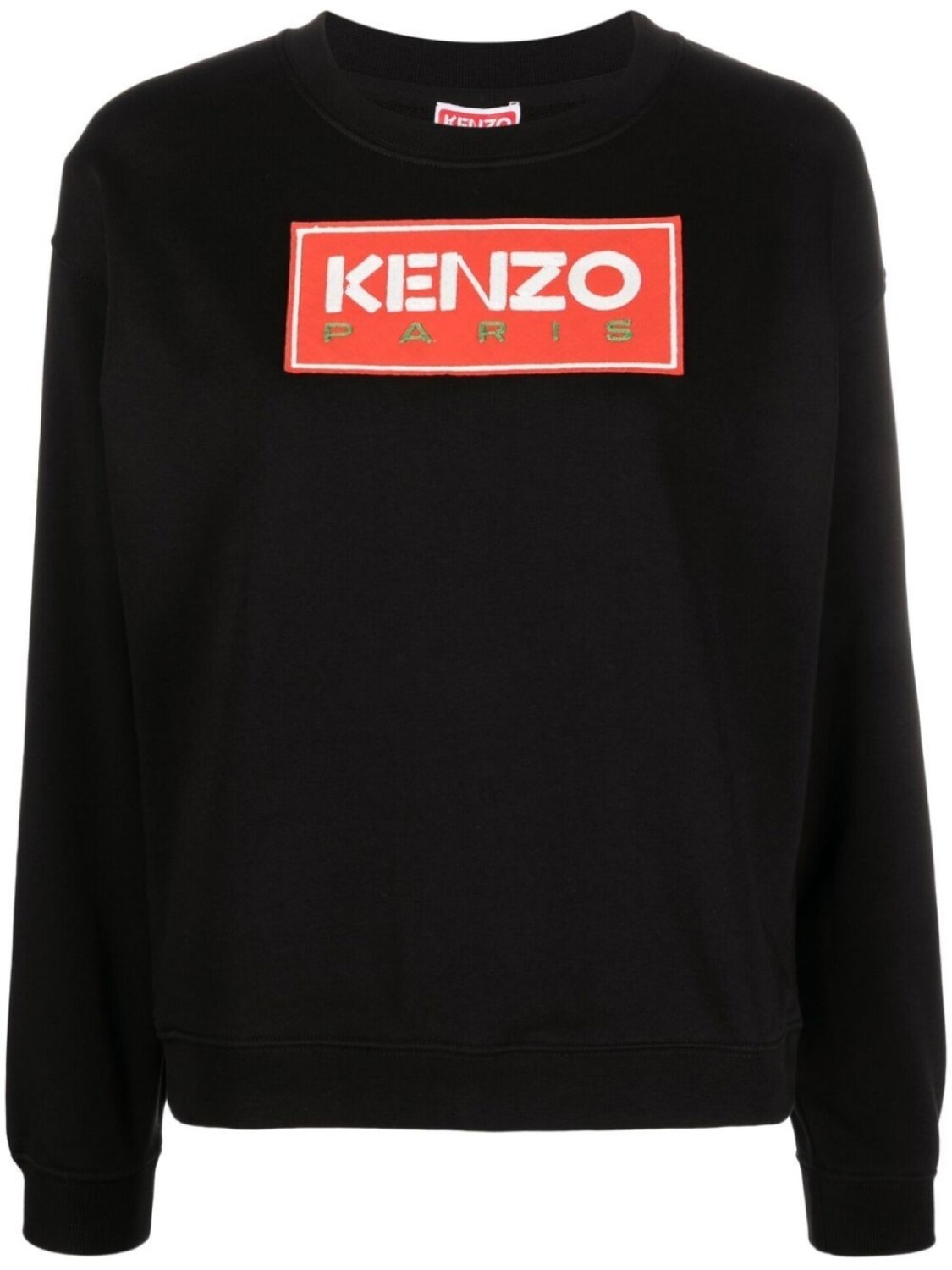 

Kenzo толстовка с нашивкой-логотипом, черный