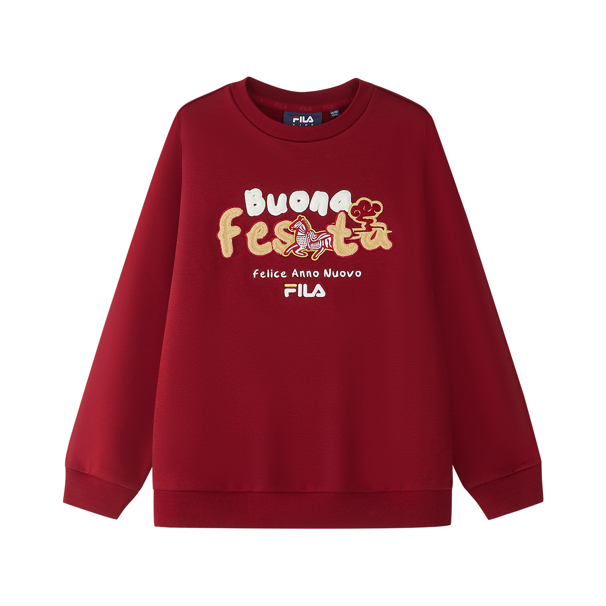 

Толстовки с круглым вырезом, средней толщины Fila Kids, rhythm красный