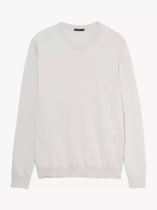 

Джемпер SISLEY Slim Fit Crew Neck Cotton Blend, цвет off/white