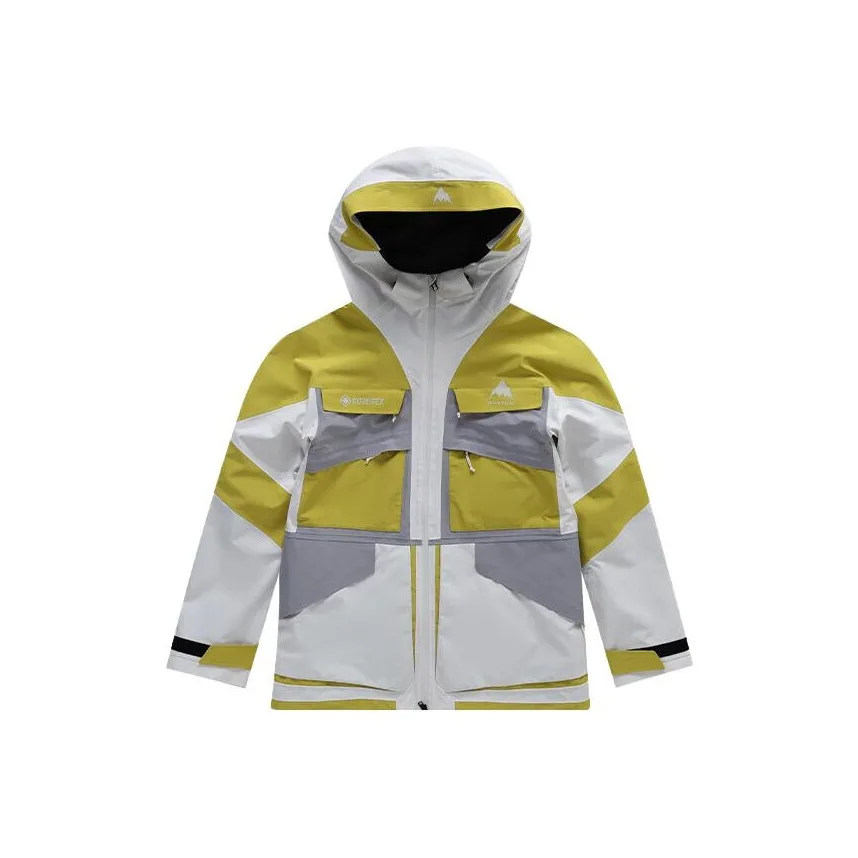 Верхняя одежда для сноуборда и лыж AIZAWA 23 24 Winter Season VANGUARD GORETEX 2L унисекс BURTON, желтый