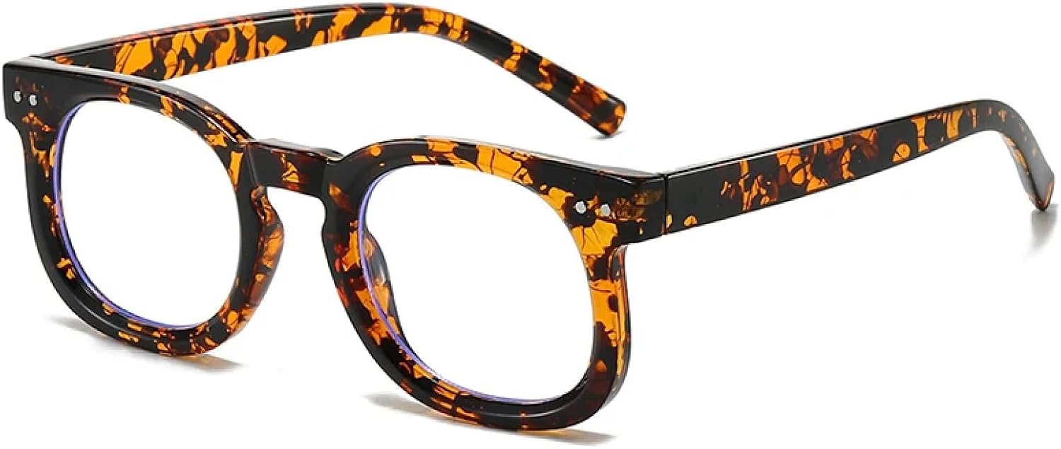 

Солнцезащитные очки с защитой от УФ-излучения UV400 для женщин и мужчин | Маленькие прозрачные градиентные очки с заклепками в стиле панк | для занятий спортом на открытом воздухе DSVIGF, Leopard Clear