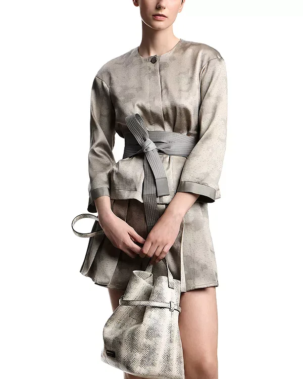 Жакет с цветочным жаккардовым узором Emporio Armani, Greigedune
