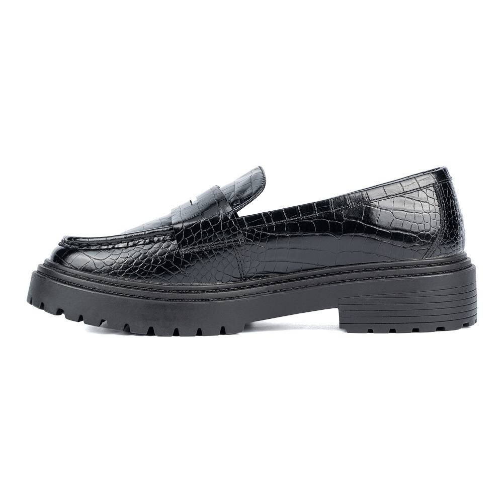 Женская мода на фигуру Широкие лоферы Ilissa Fashion to Figure, цвет Black Croc — фото 3