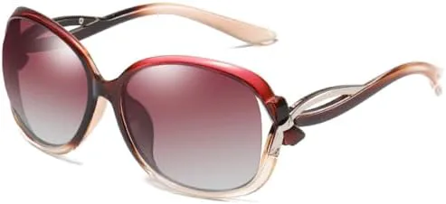 

Поляризованные солнцезащитные очки 2026 года для женщин, оправа, защита от УФ-излучения UV400, зеркальные, для вождения и путешествий MTZJH, Gradient Purple