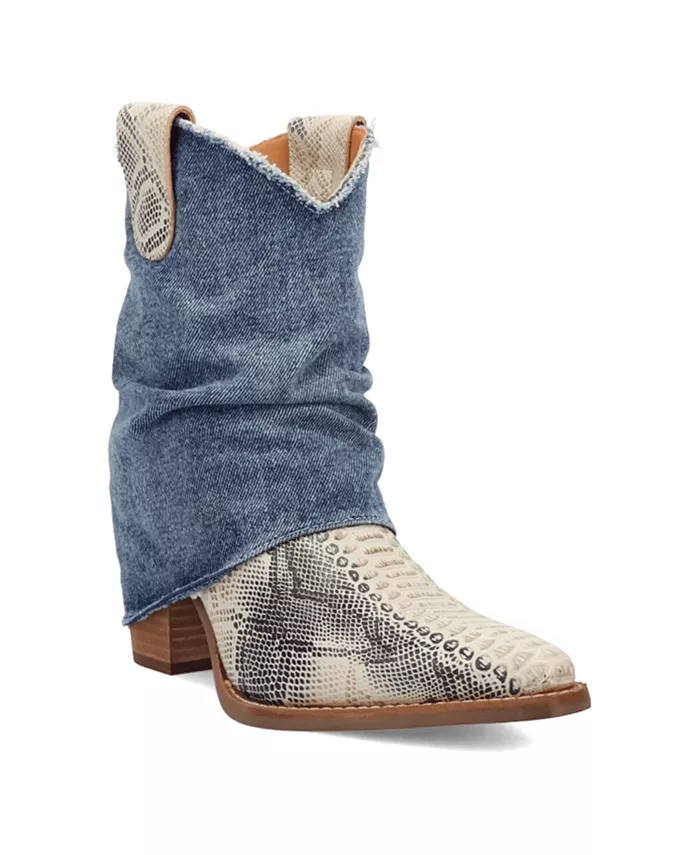 Женские кожаные ботильоны Denim Dream Dingo, синий