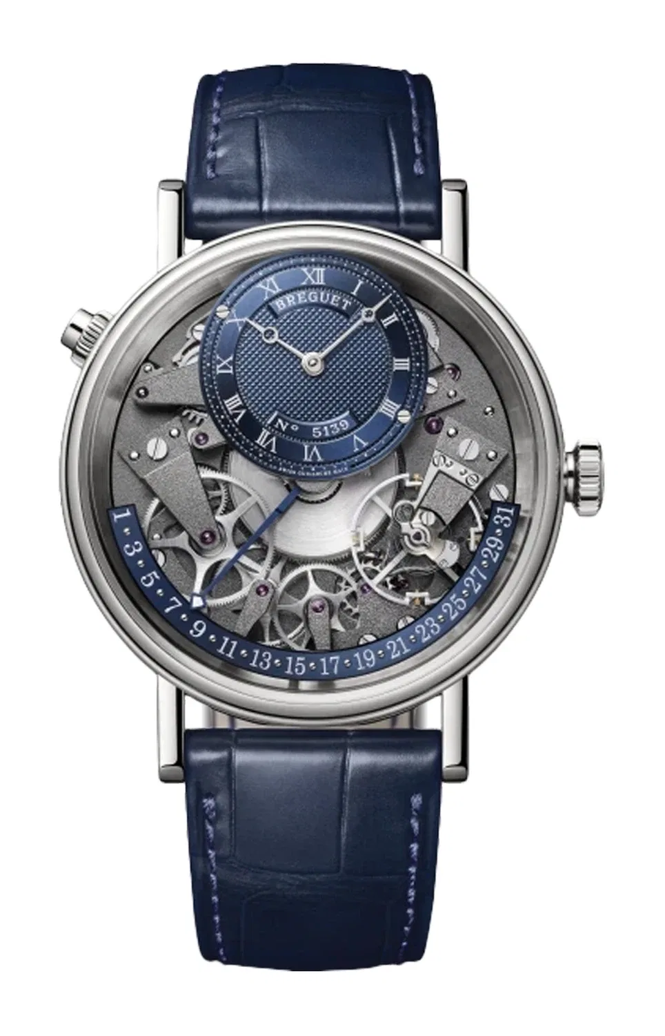 TRADITION КАЛЕНДАРЬ С РЕТРОГРАДНОЙ ИНДИКАЦИЕЙ 7597 ОДНОТОННЫЙ REGALE - 7597BB/GY/9WU BREGUET, серебряный
