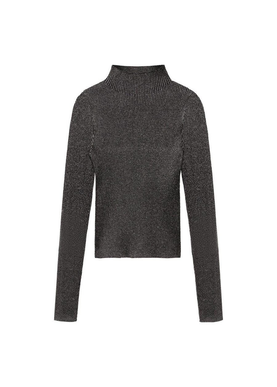 

Тонкий вязаный свитер MANGO Sweater, черный