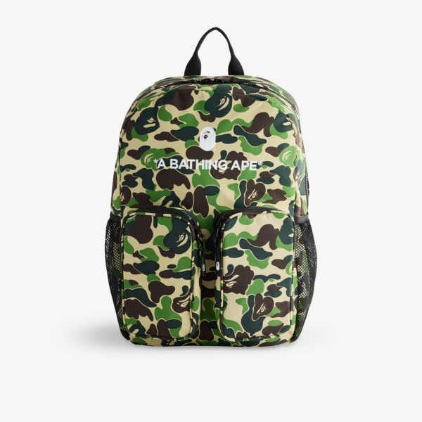 

Камуфляжный тканый рюкзак Bape A Bathing Ape, зеленый