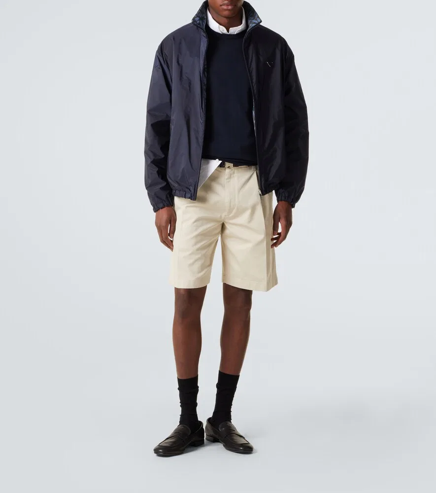 Двусторонняя куртка Re-Nylon Prada, синий — фото 3