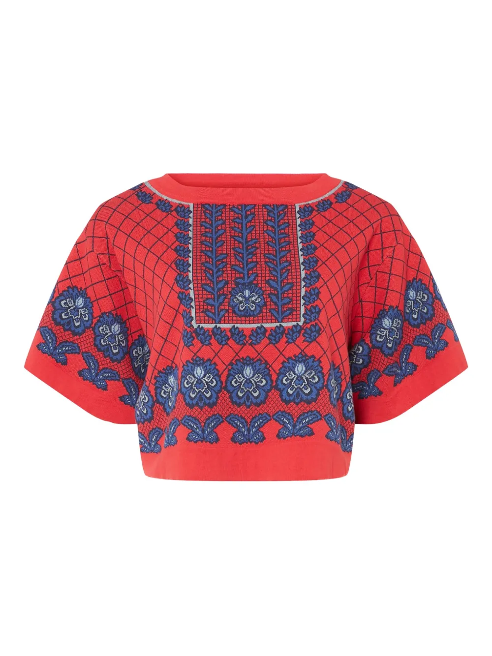 

Футболка в клетку Temperley London, красный