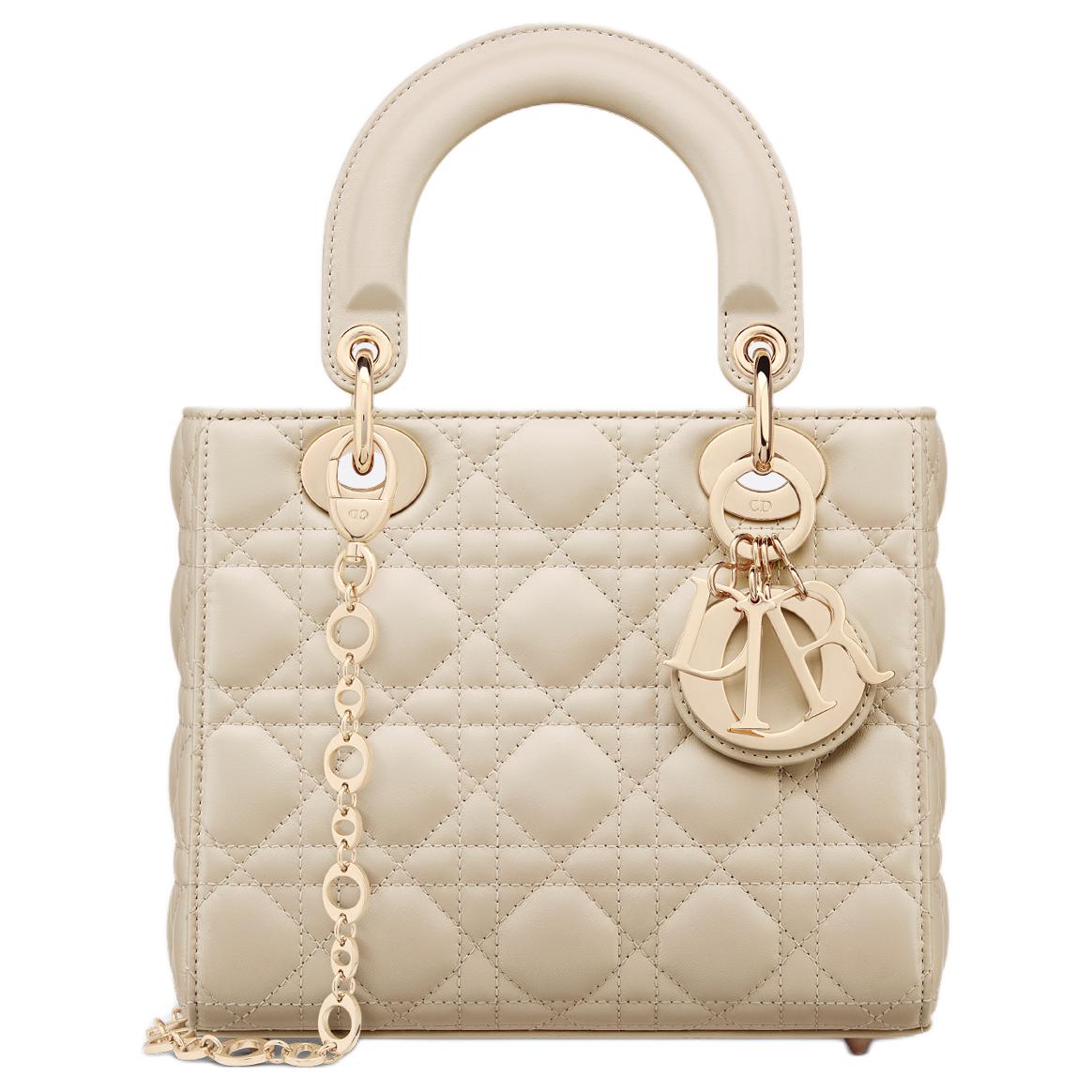 

Сумка Lady Dior из овчины, сумка через плечо, женская сумка-труба, серо-слоновая кость