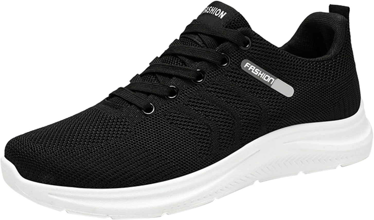 

Мужские кроссовки для бега, слипоны, теннисные, для ходьбы, тренировок, спортивные, легкие, повседневные, с удобной мягкой подошвой, амортизирующие Generic, черный