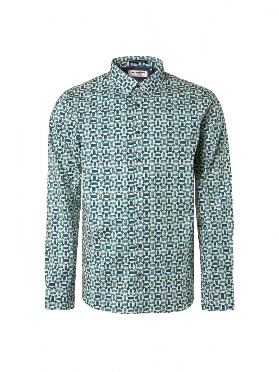 

Рубашка No Excess Regular fit Button Up, синий