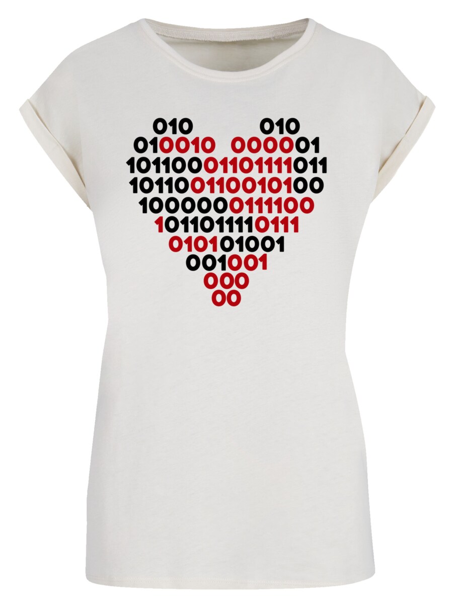 

Рубашка F4NT4STIC I love you 01001001 Binary Code Herz Valentinstag, песочный