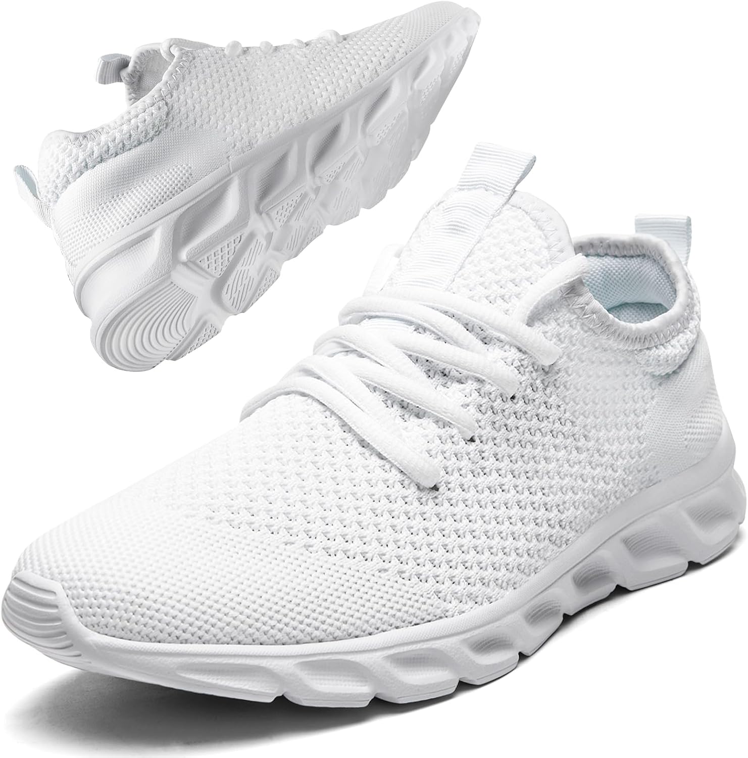 

Беговые кроссовки для мужчин и женщин, для ходьбы, тенниса, тренажерного зала, слипоны, удобные, легкие, спортивные, для тренировок, повседневная мода, спортивная обувь Rjywgs, белый