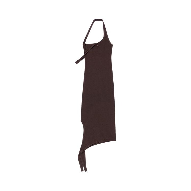 

Платье Courrèges Undressed Rib Knit Long Dress Chocolate, коричневый