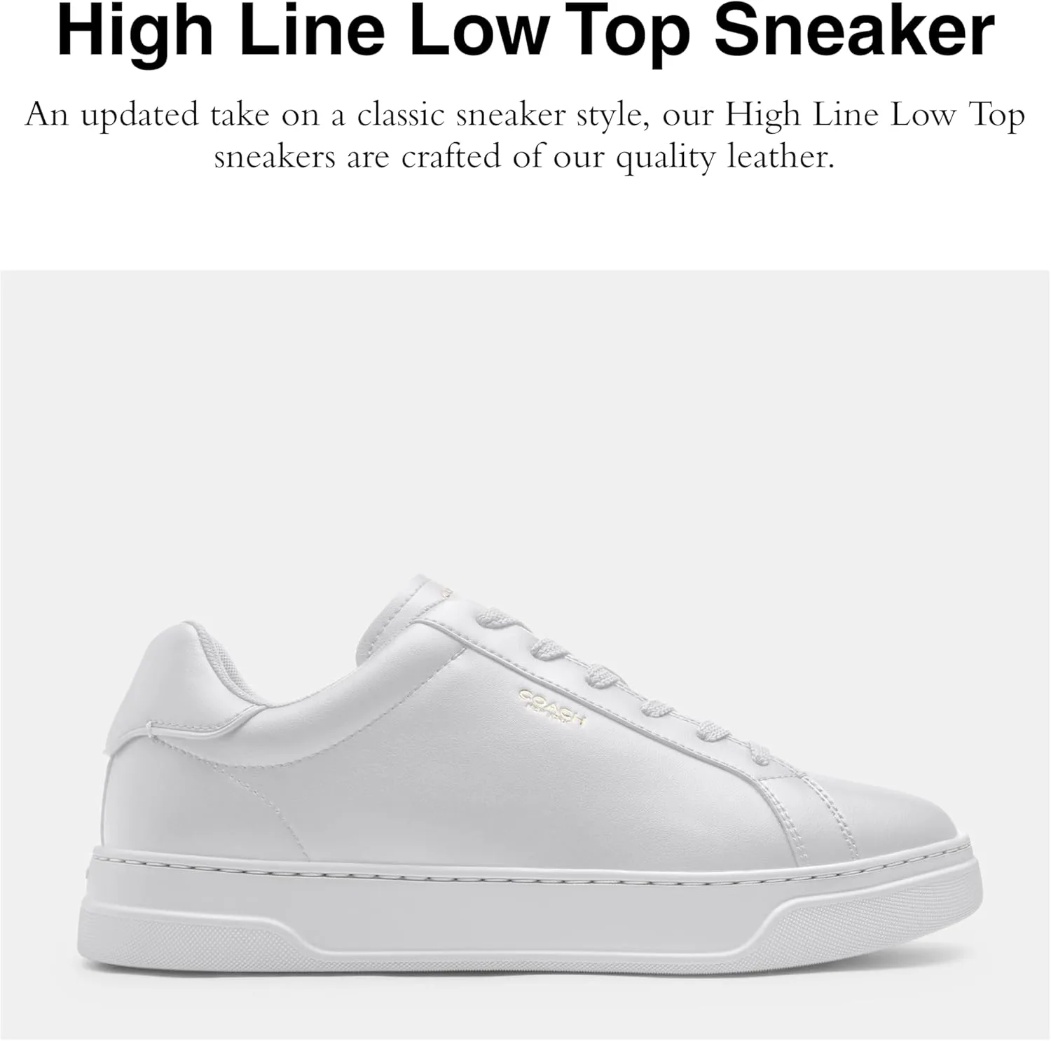 Мужские кроссовки Coach High Line Low Top, белый — фото 2