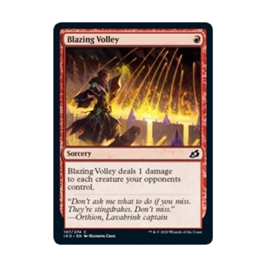 

CCG Пылающий залп (клавиша C), MTG - Ikoria - Lair of Behemoths