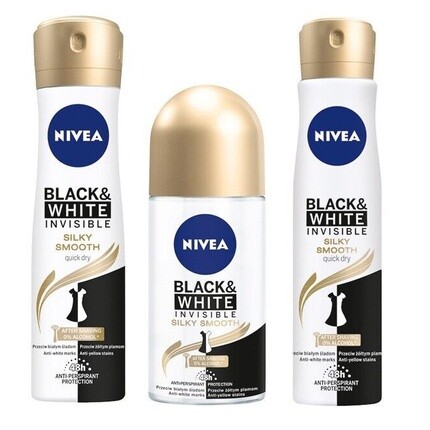

Black&White Invisible Silky Smooth Antiperspirant 50 мл. Nivea