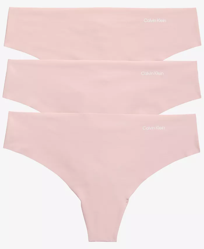 

Женские трусы-стринги Invisibles 3 шт. QD3558 Calvin Klein, красный