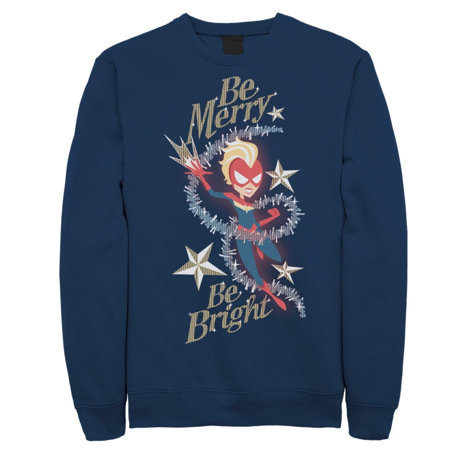 

Мужской праздничный свитшот Marvel Avengers Be Merry Be Bright Licensed Character