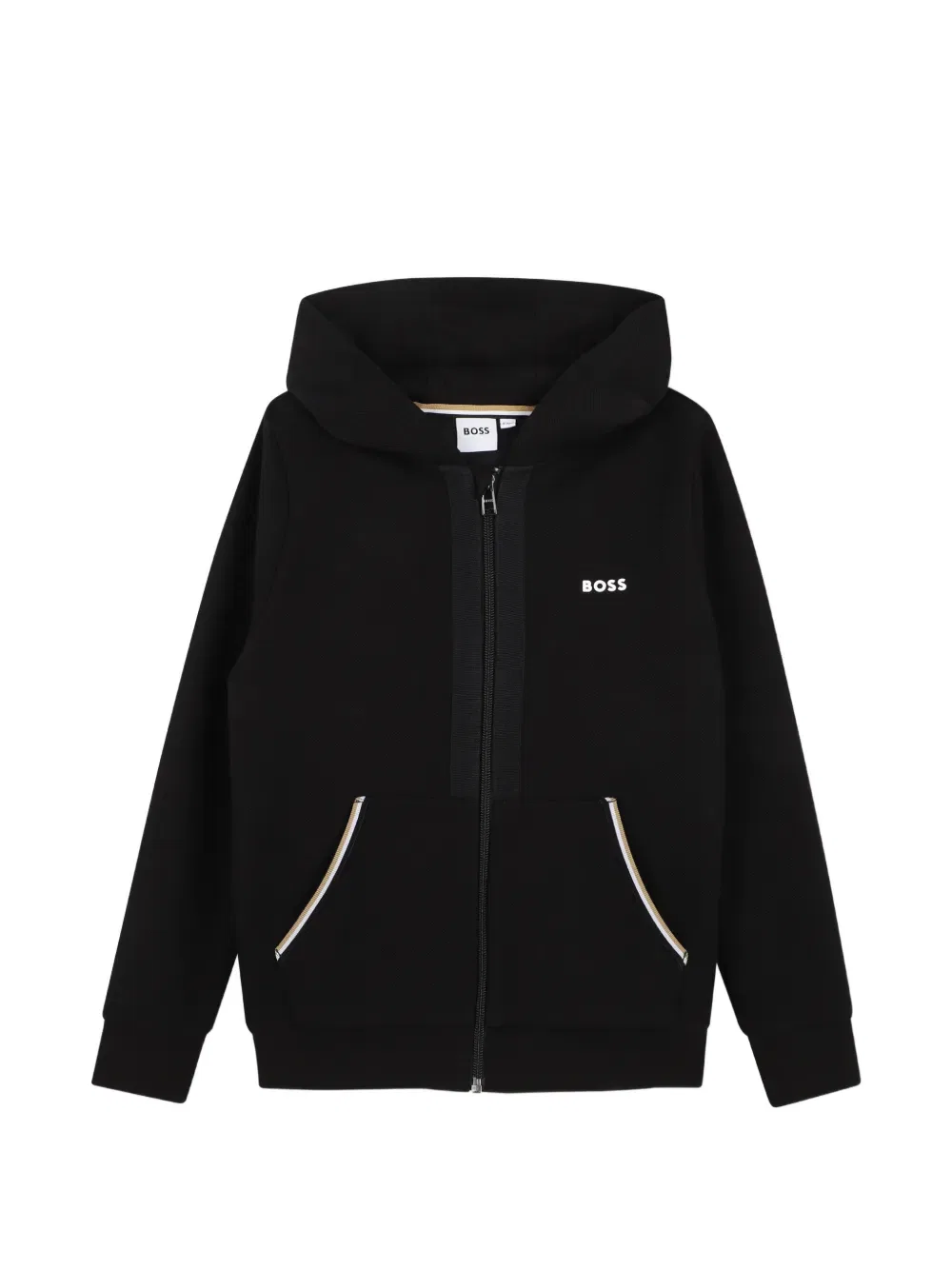 Спортивный костюм на молнии (комплект из двух штук) Boss Kidswear, черный — фото 3