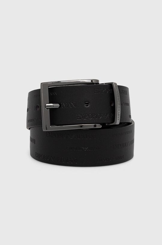 

Двусторонний кожаный ремень Emporio Armani, черный