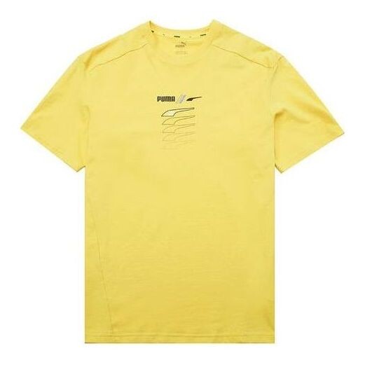 

Футболка rad/cal graphic tee 'yellow' Puma, желтый