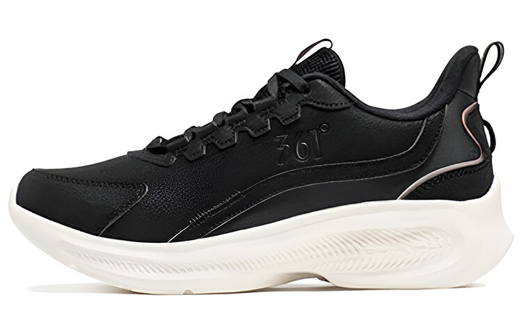 

Кроссовки женские низкие Obsidian Black/розовое золото 361°