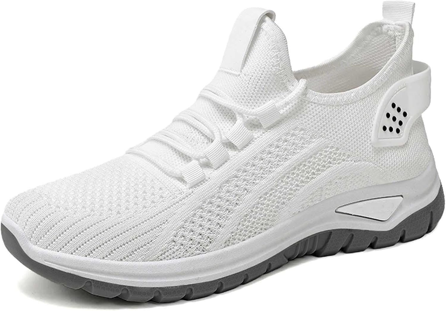 

Ортопедические кроссовки для ходьбы, женские и мужские, с плетеной нескользящей подошвой, с поддержкой свода стопы, широким носком Generic, белый