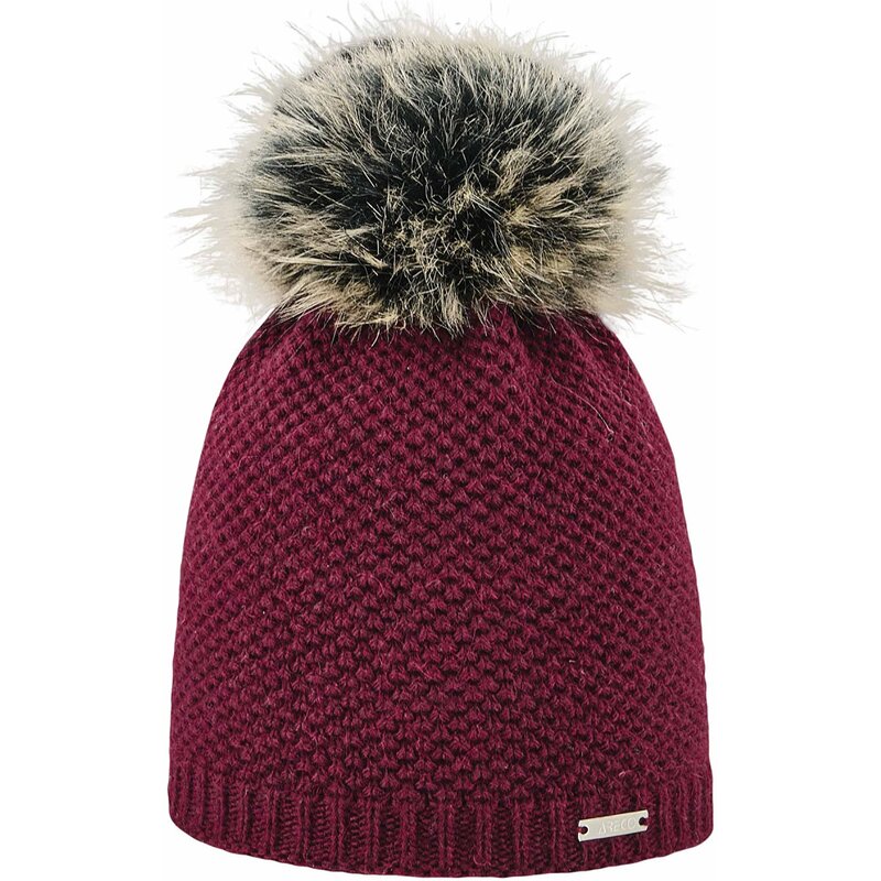 

Шапка с помпоном из альпаки Энн-Мари Areco, лиловый