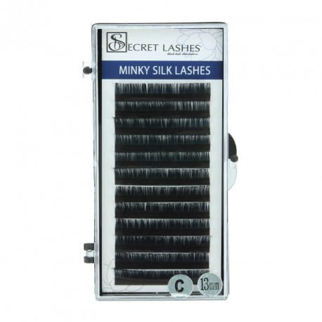 

Ресницы Secret Lashes Minky, объем 0,03 изгиб C 14 мм