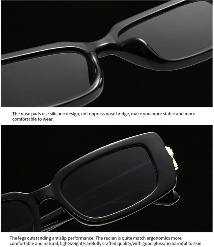 

Женские солнцезащитные очки в стиле ретро, ​​маленькие прямоугольные, с градиентным переходом цвета и защитой от УФ-излучения UV400 HCPIHF, Leopard Tea Gradient