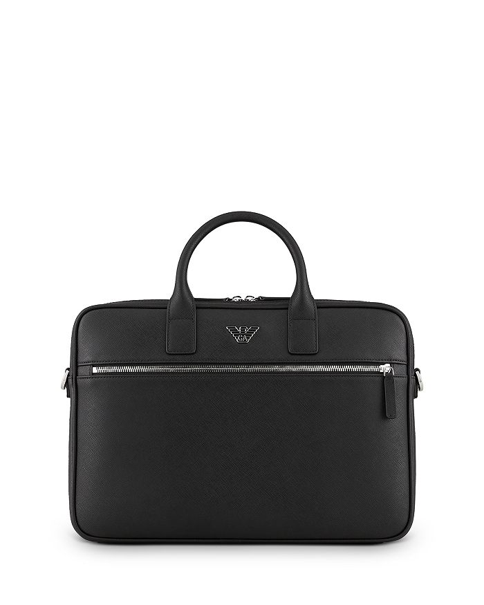 

Портфель с орлиным покрытием Emporio Armani, черный