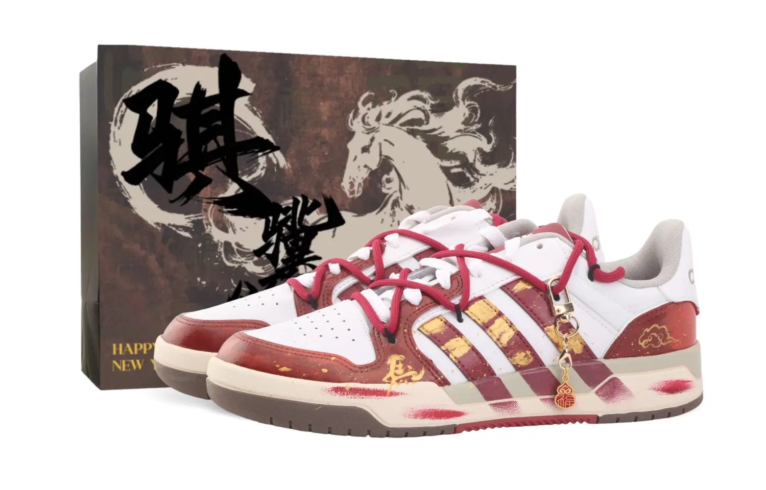 

Adidas Neo Entrap Drippy Red Gold Encounter Abrasion Resistant Low top Skateboard Shoes Unisex красный золотой