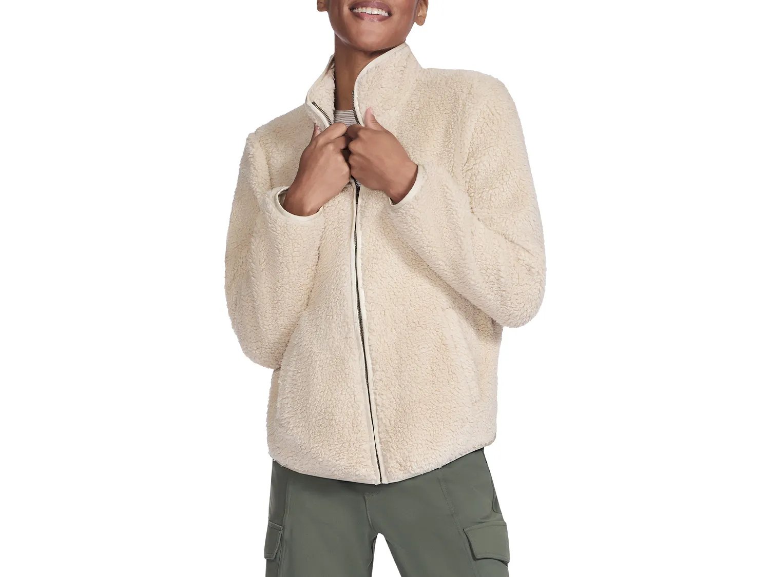 

Куртка Skechers Skech-Sherpa Women's Jacket, Natural Beige