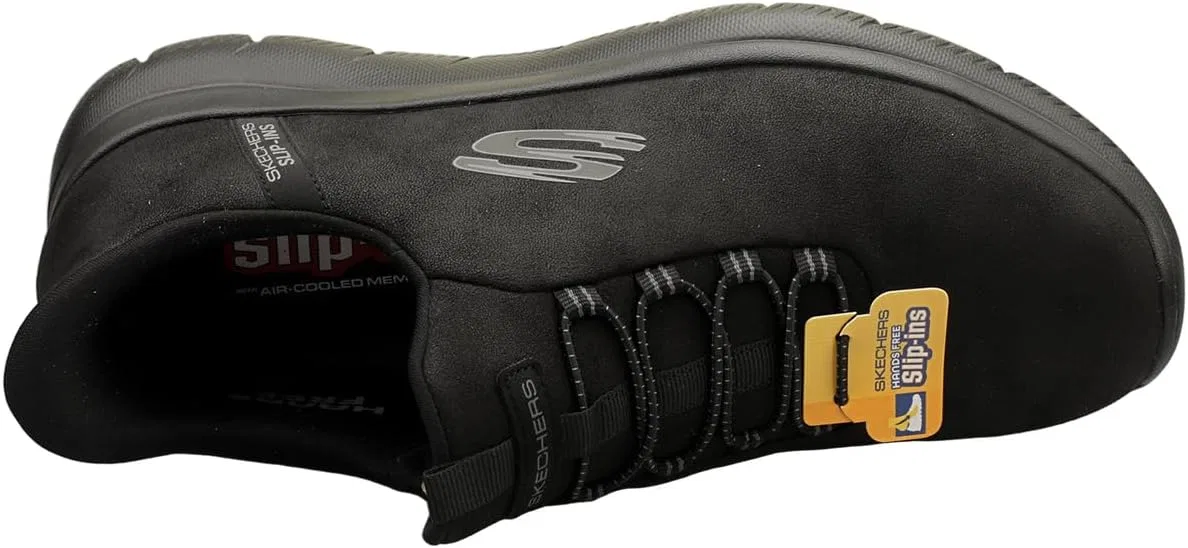 Мужские кроссовки Skechers Summits Korlo Hands Free без шнурков, Black — фото 4